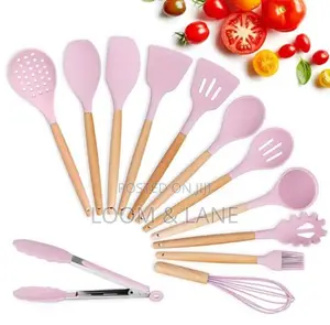 12pcs Kitchen Utensil Set Silicone Cooking Utensils Kit