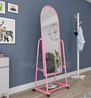 1 Pc Full Length Mirror Moveable Dressing Adjustable Length
