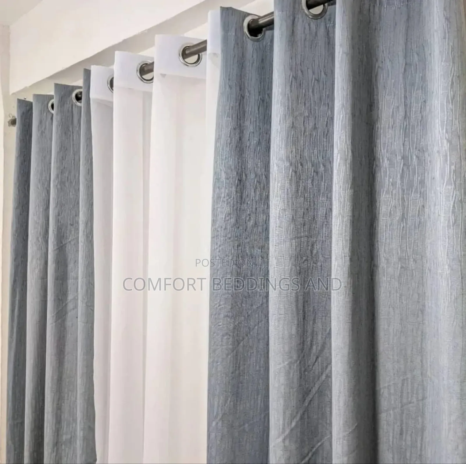 Two Peice Curtains With A Net