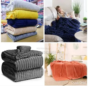 Stripped Soft Throw Blankets