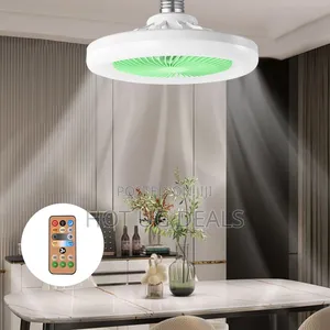 Ceiling Fan With Led Light And Remote Control - 2 In 1