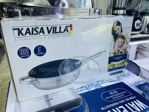 6.5cm Kaisavilla Stainless Non-Stick Frying Pan- Glass-Lid