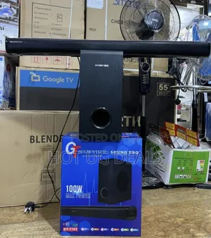 Golden Tech  2. 1 Home Sound Bar System With Bluetooth