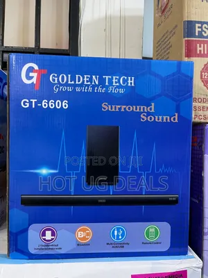 Golden Tech Soundbar With Subwoofer