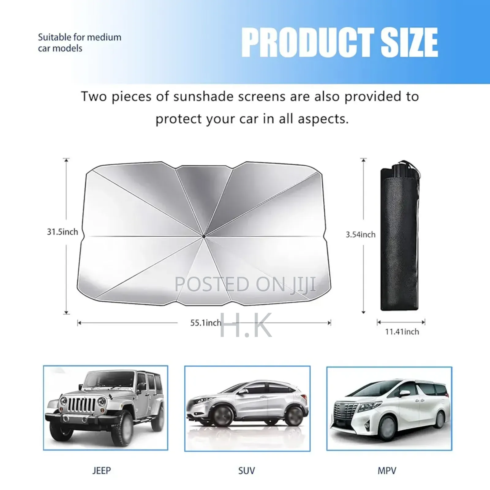 Foldable Car Windshield Sun Shade