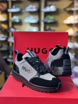 Original Black/Grey Hugo Boss Luxury Sneakers