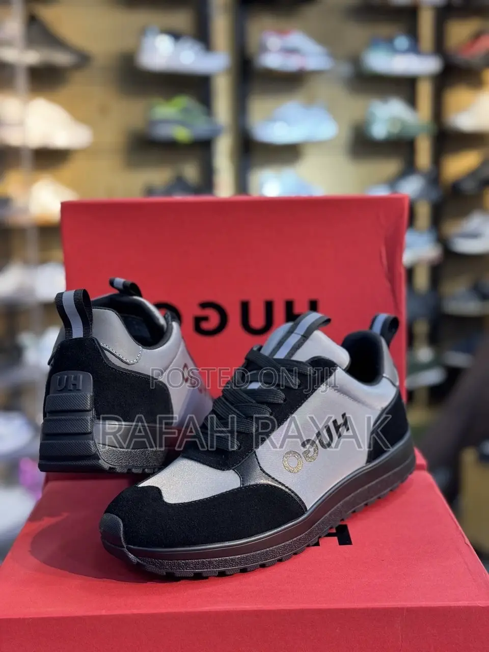Original Black/Grey Hugo Boss Luxury Sneakers