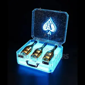 Ace of Spade Wine Bottle Presenter Led Suitcase