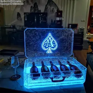 Ace of Spade Led Champagne Bottle Presenter