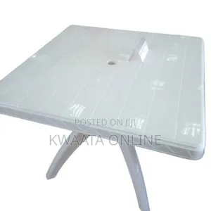 Plastic Rectangular Dining Table for Dining Room Set, Cafe