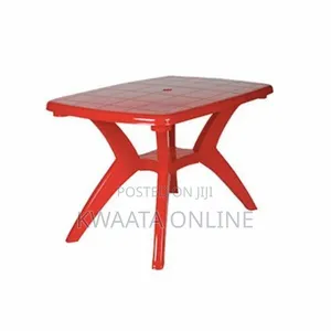 Plastic Rectangular Dining Table for Dining Room Set, Cafe