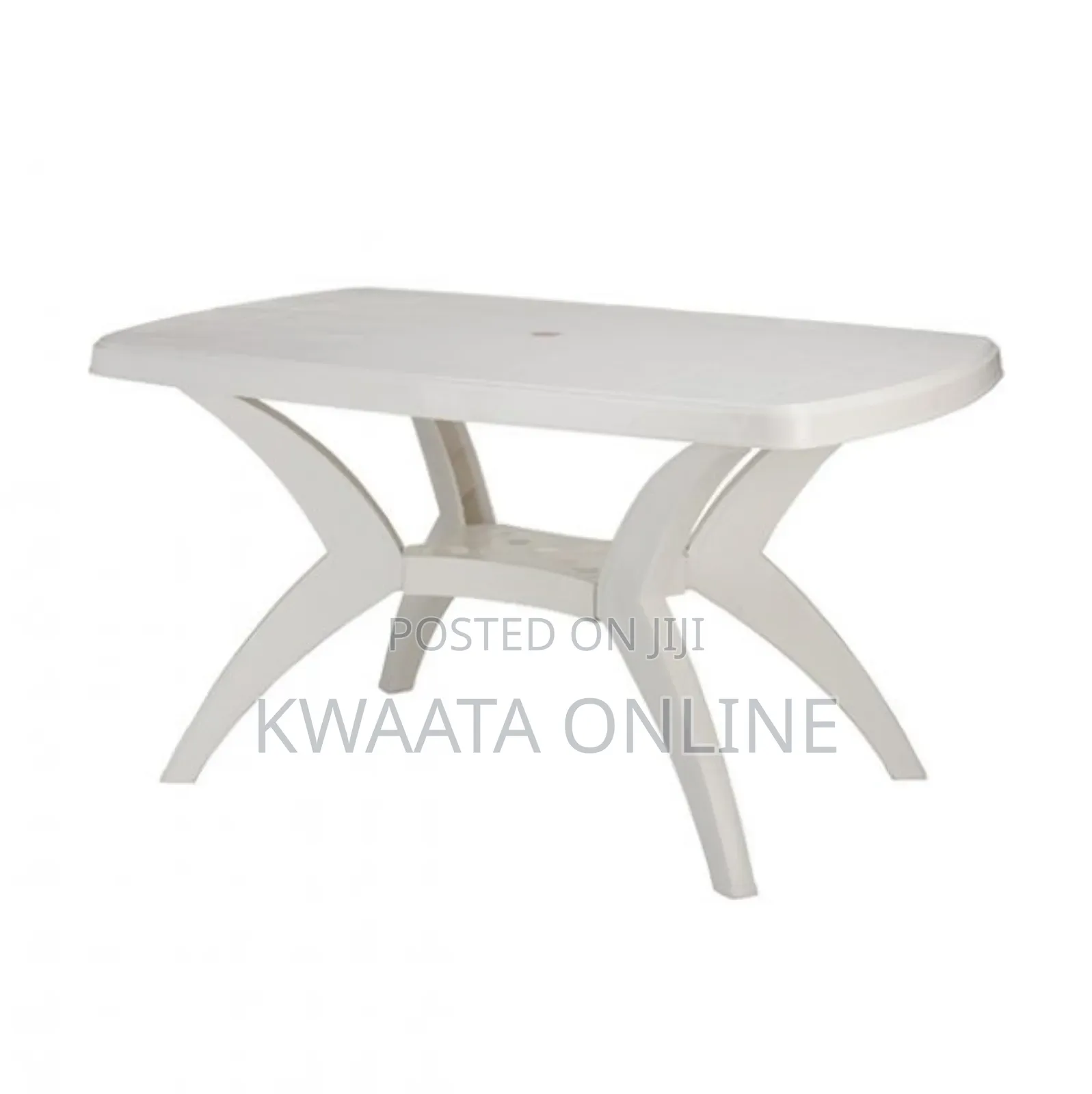 Plastic Rectangular Dining Table for Dining Room Set, Cafe