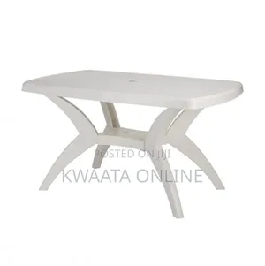 Plastic Rectangular Dining Table for Dining Room Set, Cafe