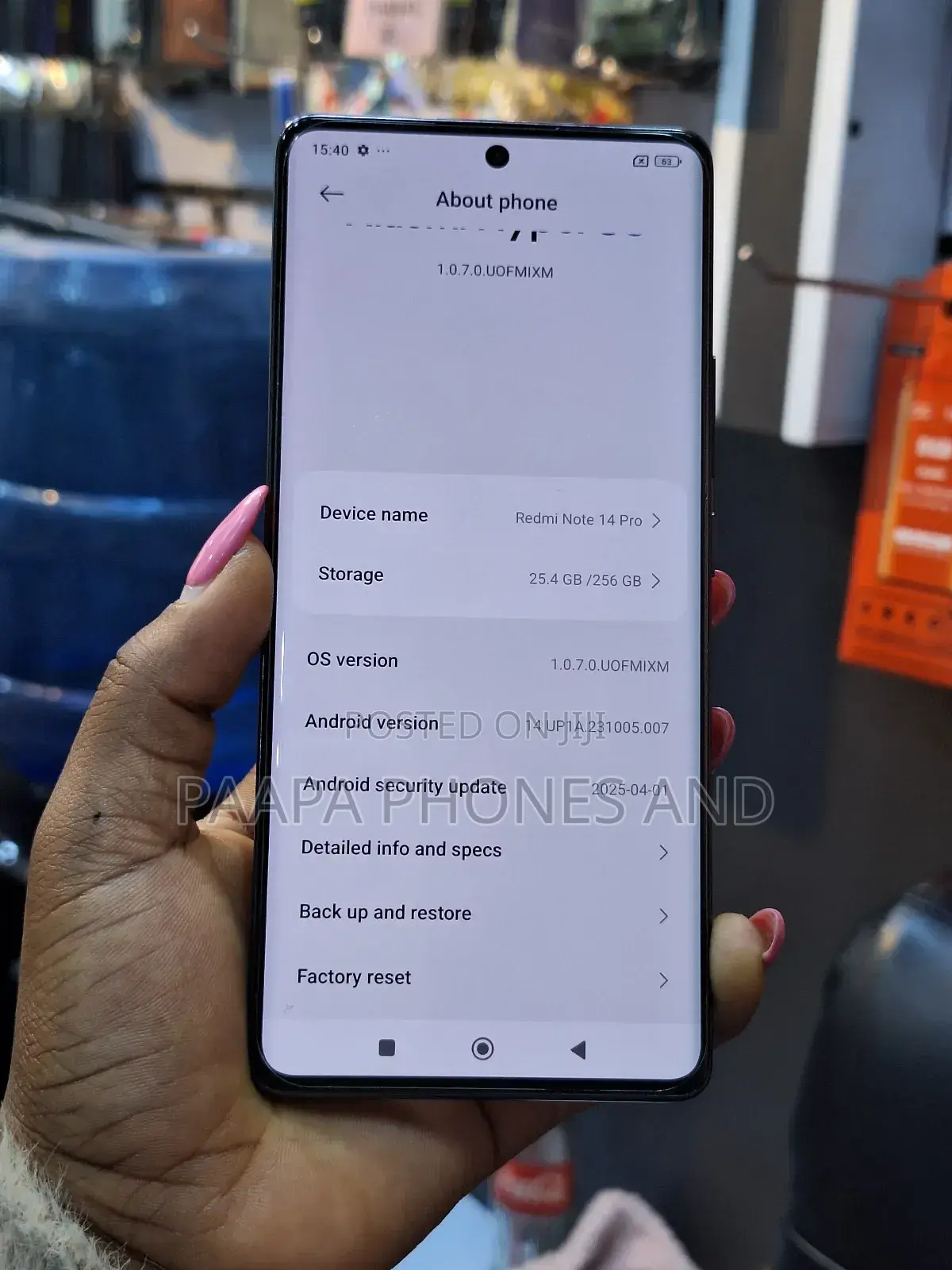 Xiaomi Redmi Note 14 Pro 256 GB Black