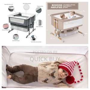 Twin Bassinet Fot Infant, Bedside Crib for 2 Babies