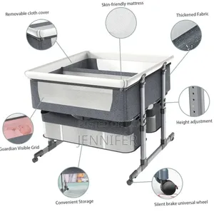 Twin Bassinet Fot Infant, Bedside Crib for 2 Babies