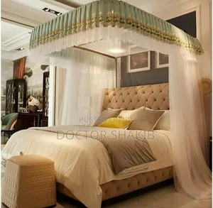 New Rail Mosquito Net, U-Shaped Rail Bed Curtains 5by6 6by6