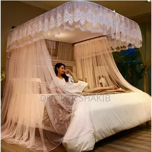 New Rail Mosquito Net, U-Shaped Rail Bed Curtains 5by6 6by6