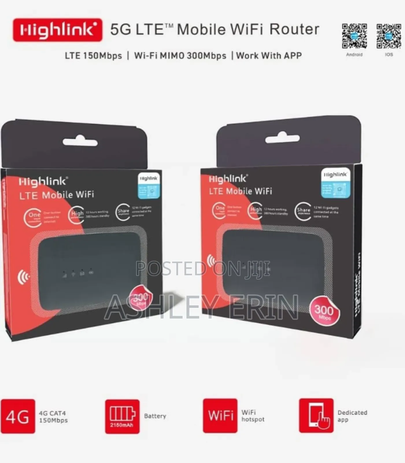 Highlink Lte Cat4 Mobile Wifi Router