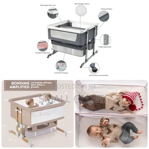 Twin Bassinet for Infants, Bedside Crib for 2 Babies