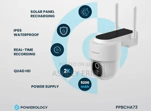 Powerology Solar Pan Tilt Outdoor Camera