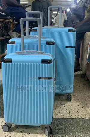 Set Of 3pcs Plastic Travel Waterproof Suitcase (S, M, L)