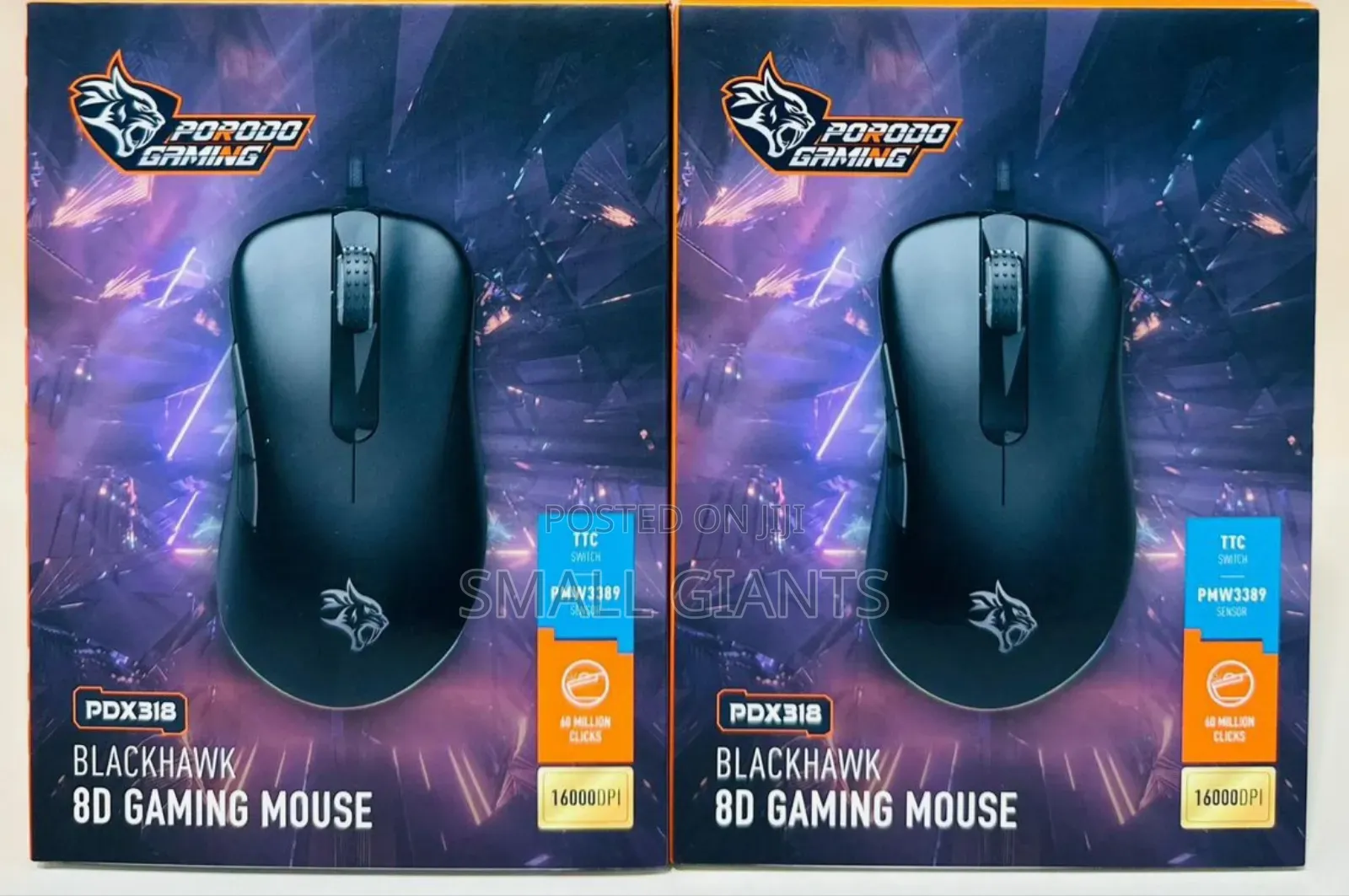 Porodo Gaming Blackhawk 8d Wired Gaming Mouse
