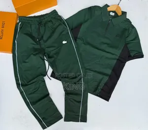 All Green Tracksuits. Lacoste