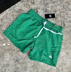 Adidas Swim Shorts. Green, White