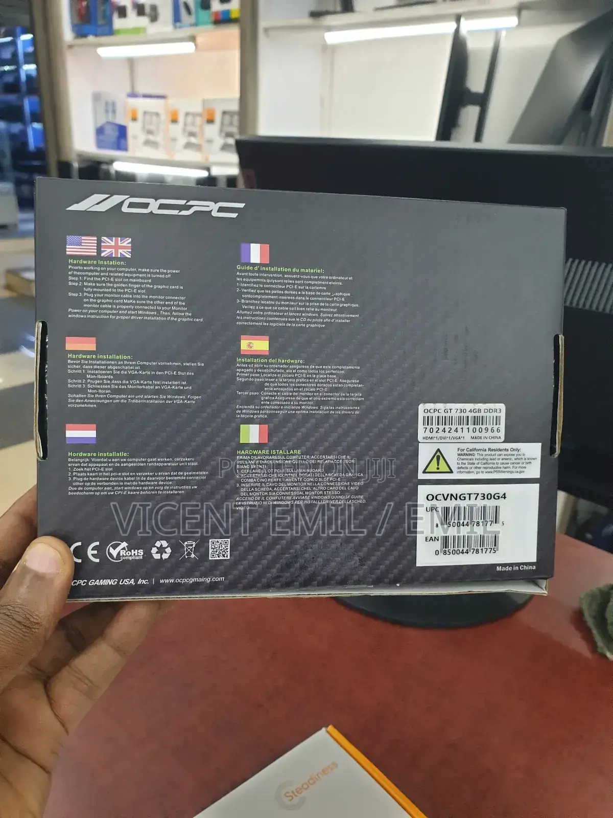 Video Graphics Card 4gb Geforce Gt730
