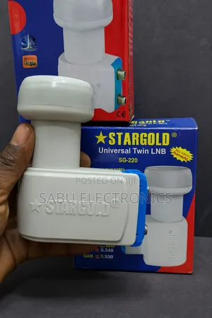 Stargold Universal Twin LNB Waterproof Ultrahd Compatible