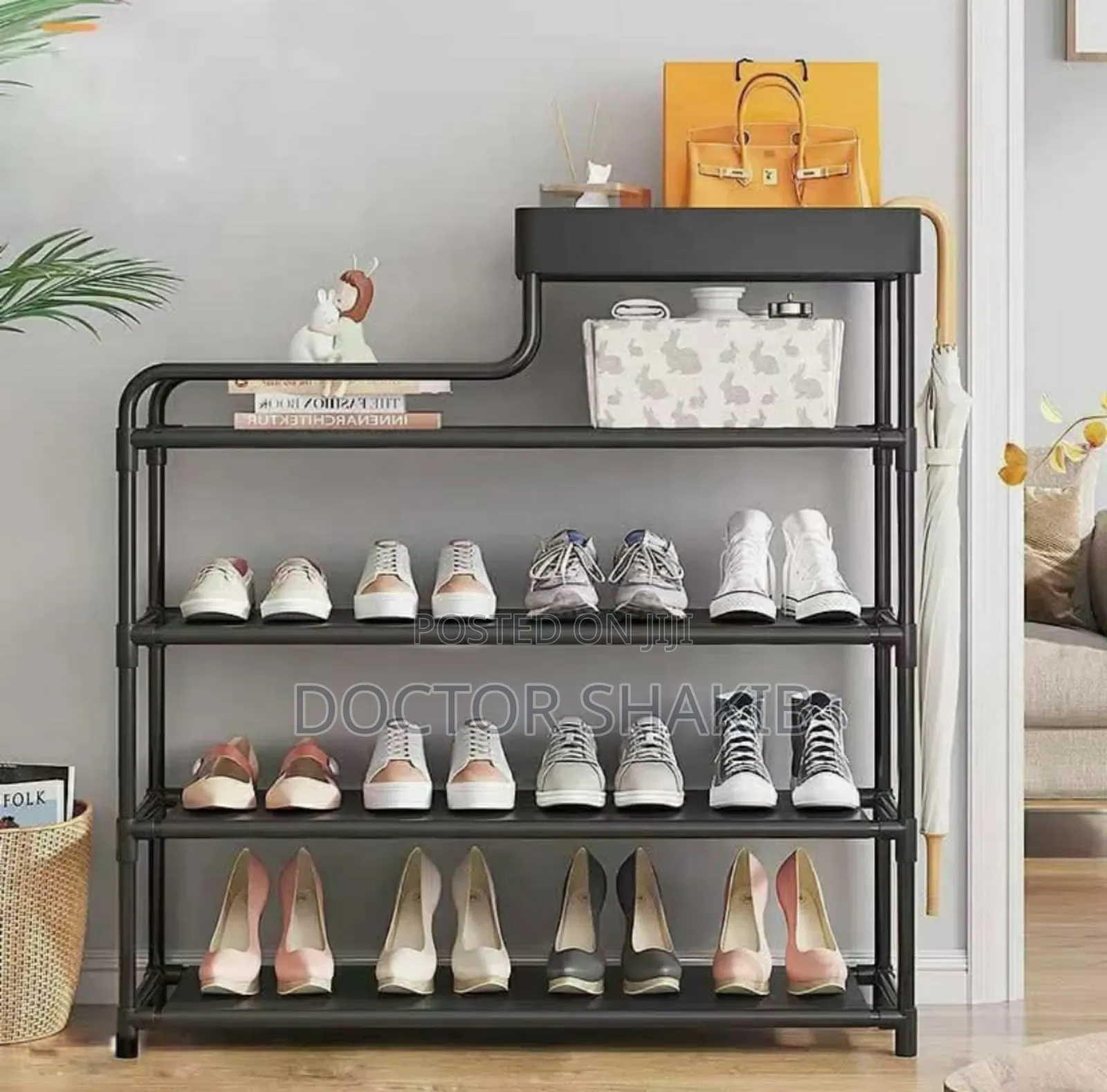 Strong 5layer 80cm Metal Multifunction Shoe Storage Rack