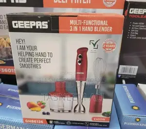 Hand Blender Multifunctional 3 in 1 Geepas Hand Blender