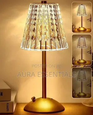 Crystal Table Lamp, Bedside Crystal Table Lamp With Touch