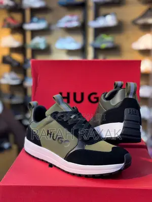 Original Men’S Green/Black/White Hugo Boss Luxury Sneakers
