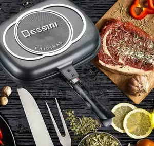 Unique Dessini Aluminum Two-Sided Double Grill Non