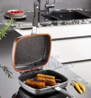 Unique Dessini Aluminum Two-Sided Double Grill Non