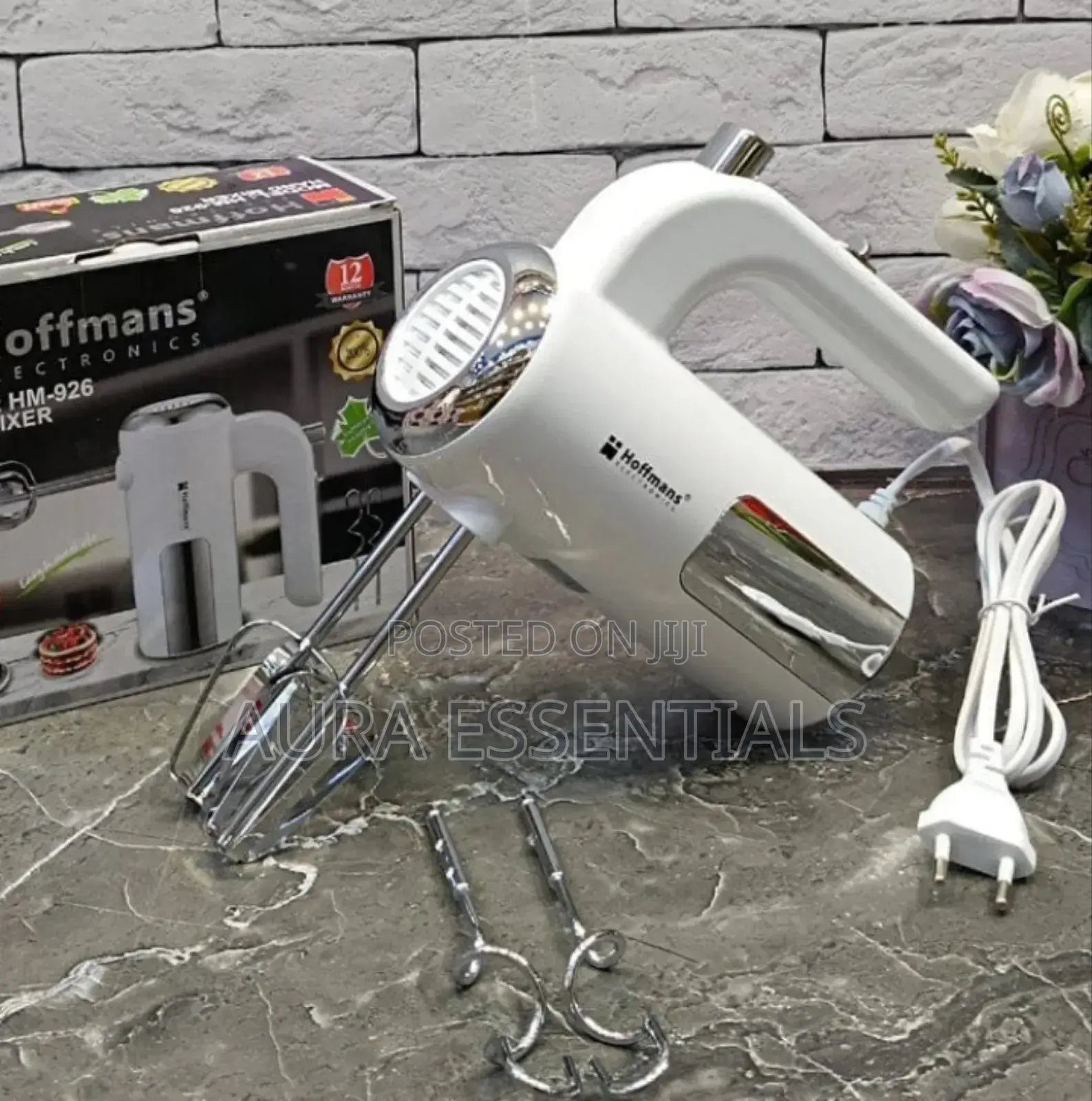 Egg and Dough Beater Hand Mixer Electric White Color