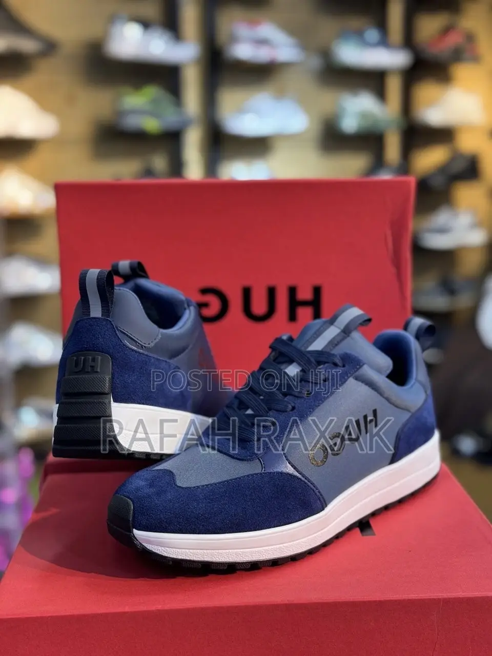Original Blue/White Classic Hugo Boss Luxury Sneakers