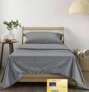 Hotel High Quality Egyptian King Size Cotton Stripe Bedsheet
