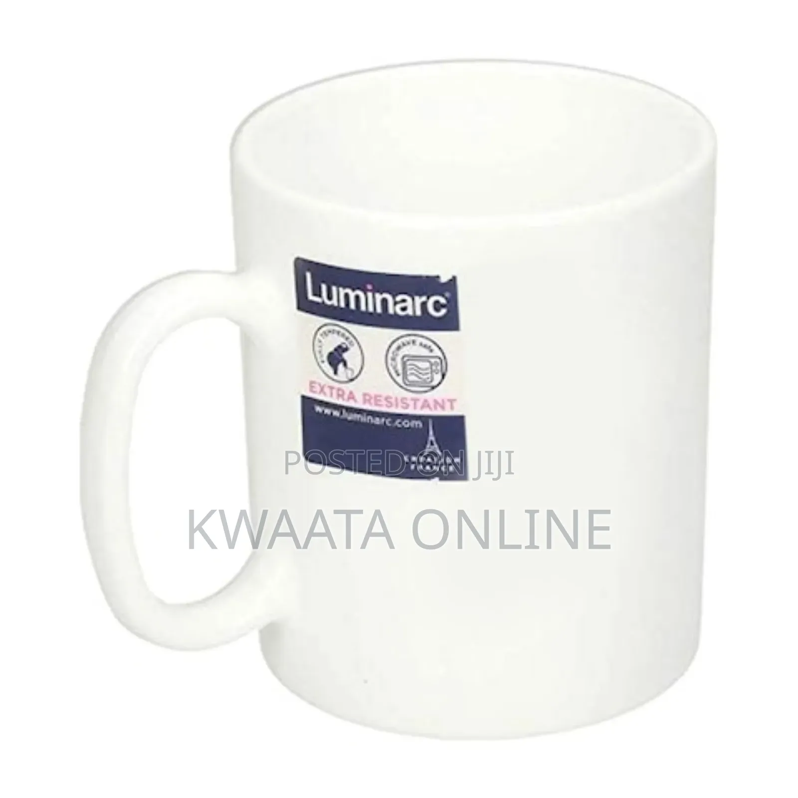 6pc Luminarc Classic Tea/Coffee Mugs White Cups