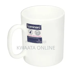 6pc Luminarc Classic Tea/Coffee Mugs White Cups