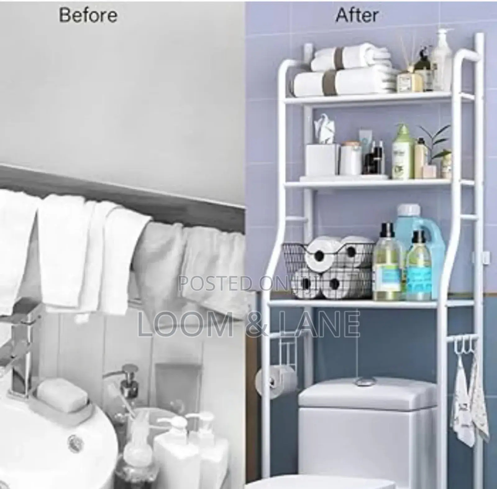 Toilet Rack White Color