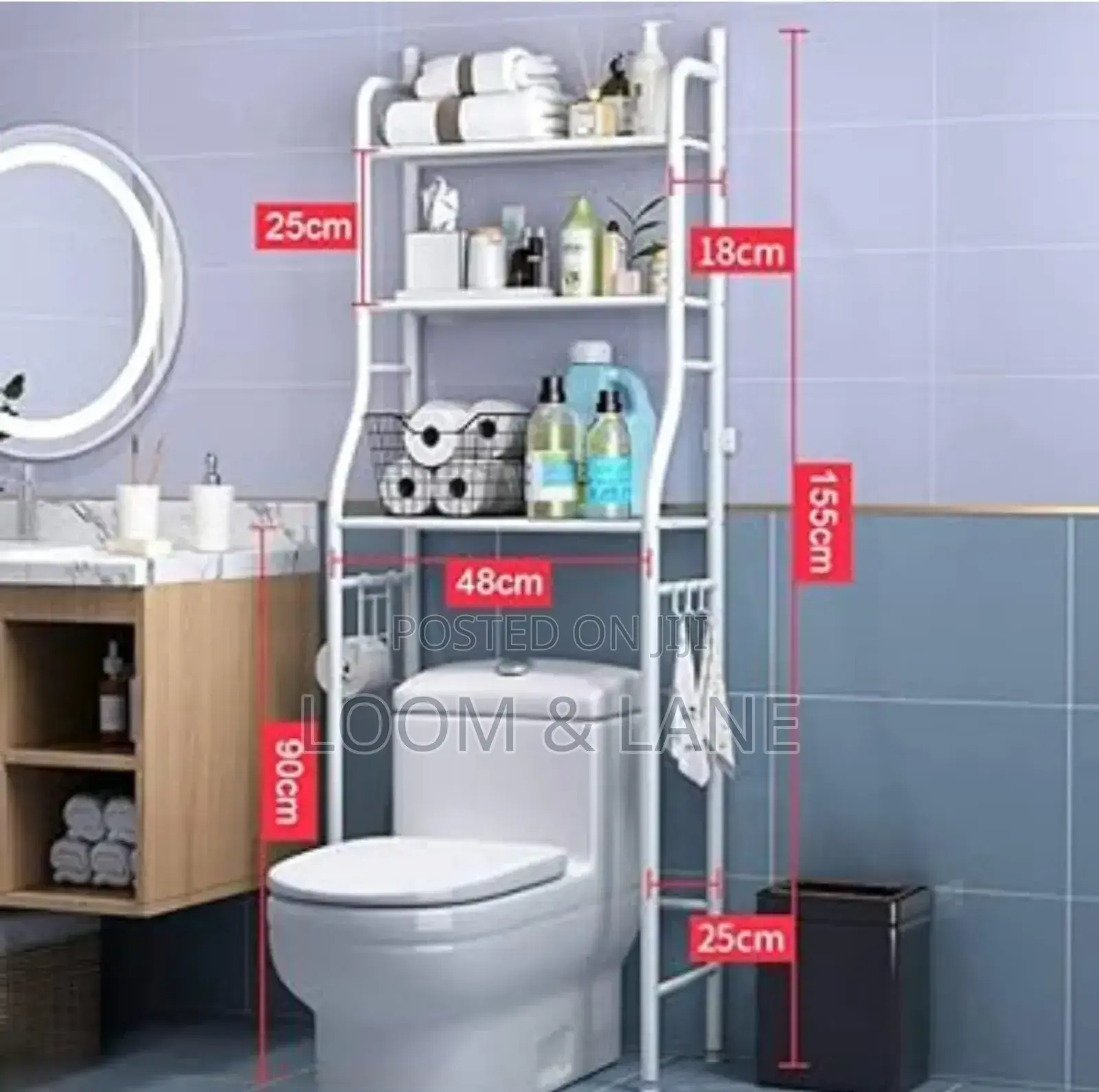 Toilet Rack White Color