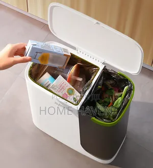 2 in 1 Trash Can With Separate Container for Liquid Waste