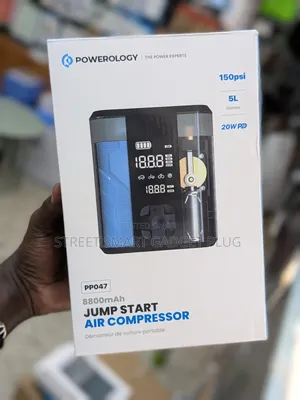 Powerology 8800mah Jump Starter Air Compressor