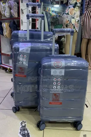 Set Of 3 In 1 Pure Rubber Unisex Waterproof Travel Suitcase