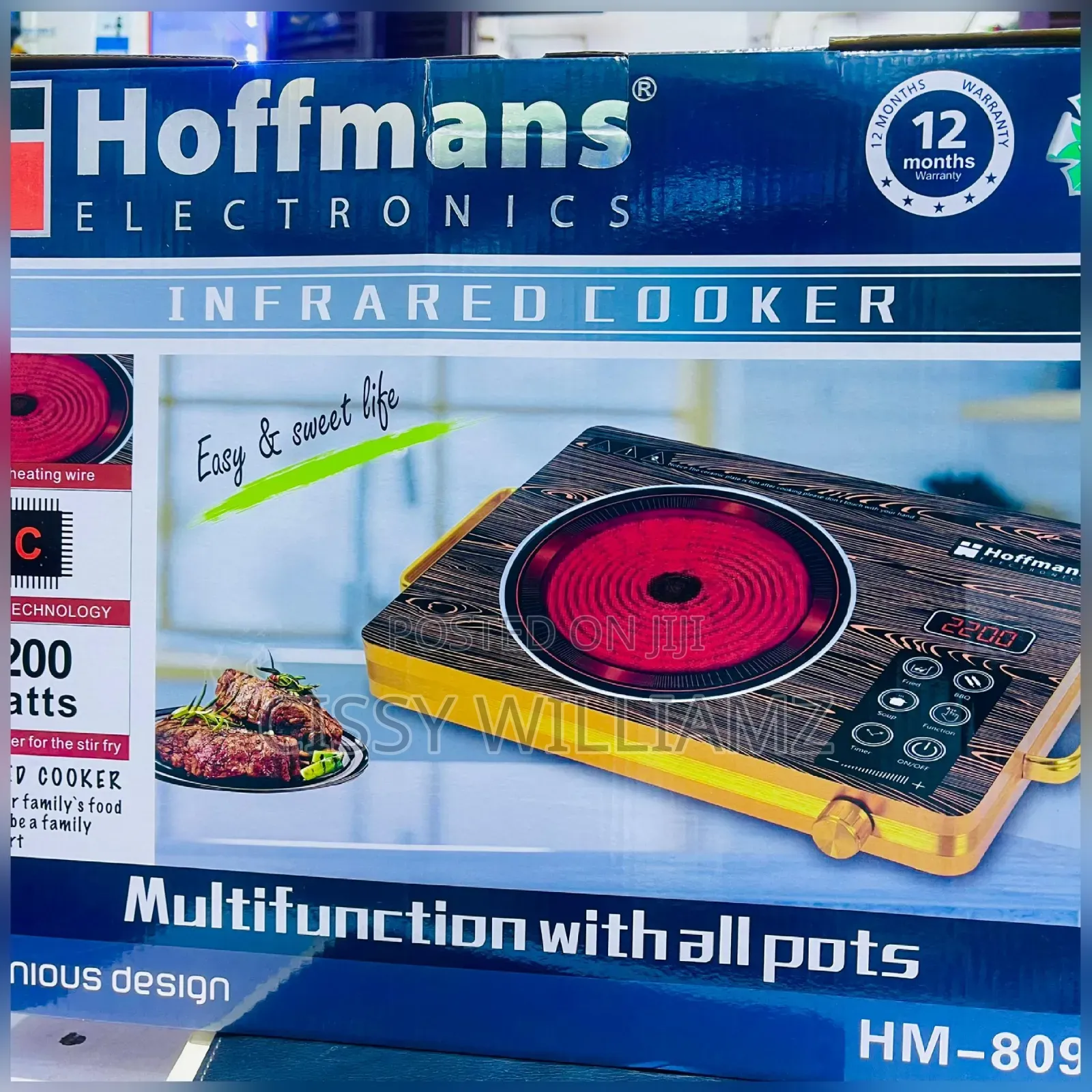 Infrared Cooker Hoffman Single Infrared Induction Cooker