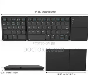 Quality Foldable Wireless Bluetooth Keyboard With Touchpad