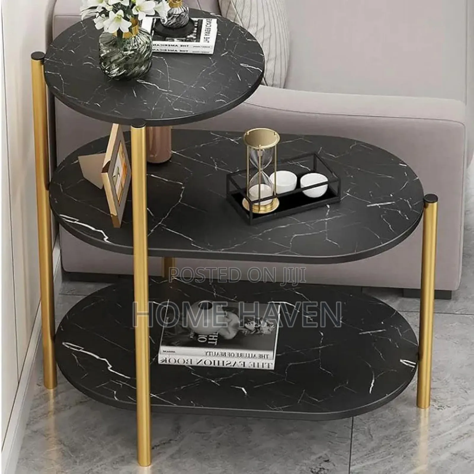 Adjustable Decorative Books Coffee Tables